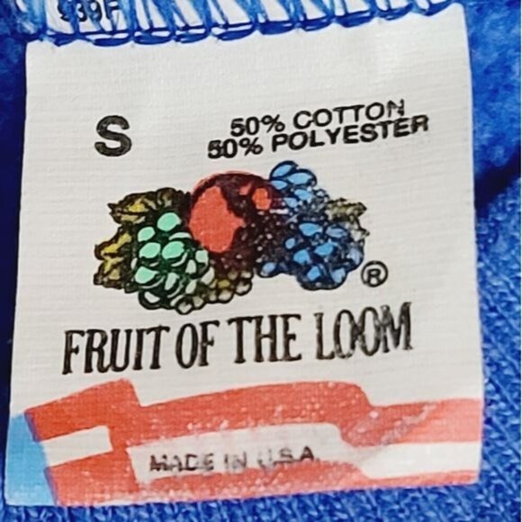 Vintage 90s Blue Sequin Kitty Cat Girly Crewneck Sweatshirt - Picture 5 of 13